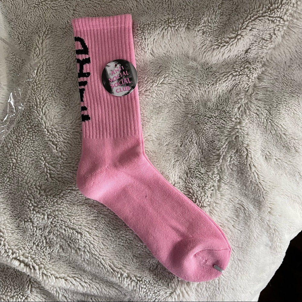 Sold out/limited edition Anti Social Social Club authentic “get weird” socks